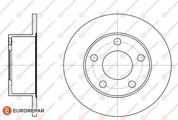 EUROREPAR 1618874680 - Bremžu diski www.autospares.lv