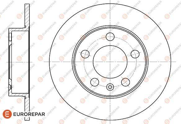 EUROREPAR 1618874180 - Тормозной диск www.autospares.lv