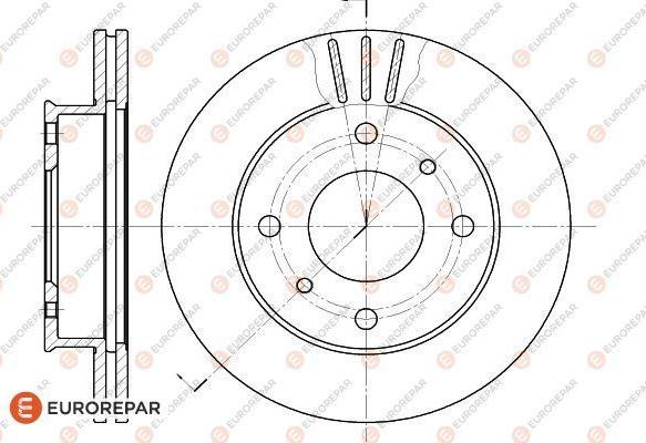 EUROREPAR 1618875980 - Bremžu diski www.autospares.lv