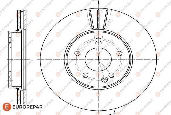 EUROREPAR 1618875180 - Bremžu diski www.autospares.lv