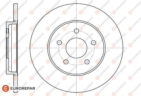 EUROREPAR 1618875380 - Bremžu diski www.autospares.lv