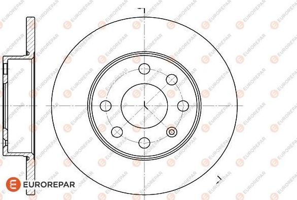 EUROREPAR 1618876680 - Bremžu diski www.autospares.lv