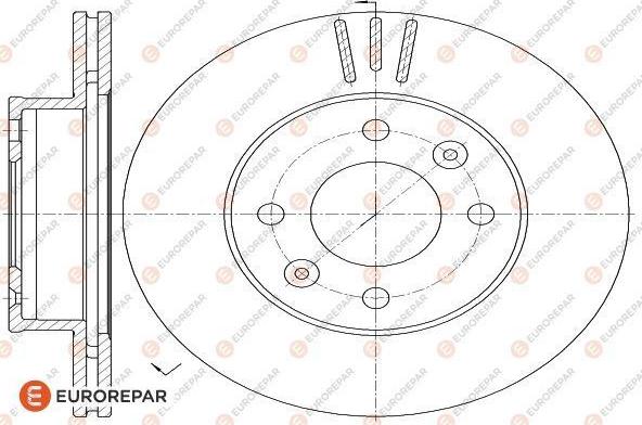 EUROREPAR 1618870480 - Bremžu diski www.autospares.lv