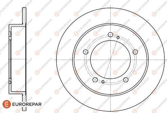 EUROREPAR 1618870680 - Bremžu diski www.autospares.lv