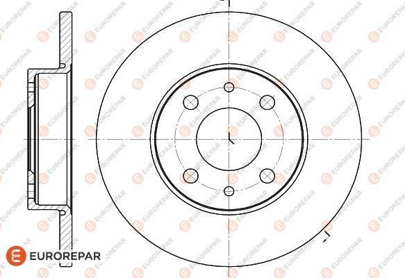 EUROREPAR 1618870080 - Bremžu diski www.autospares.lv