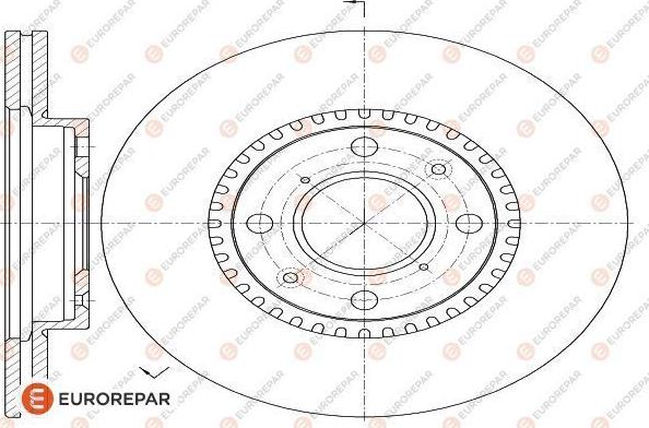 EUROREPAR 1618870780 - Bremžu diski www.autospares.lv