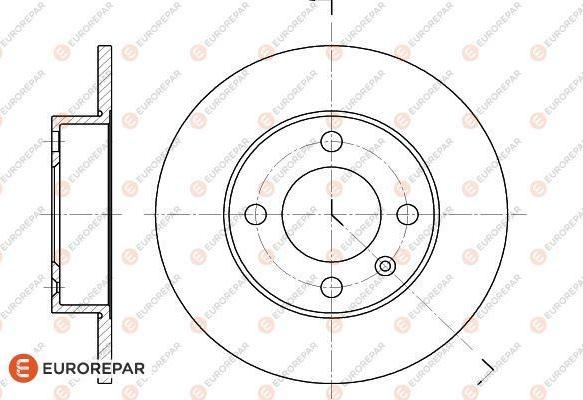 EUROREPAR 1618871080 - Bremžu diski www.autospares.lv