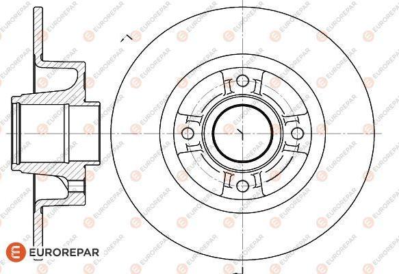 EUROREPAR 1618871380 - Bremžu diski www.autospares.lv