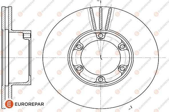 EUROREPAR 1618873080 - Bremžu diski www.autospares.lv