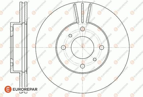 EUROREPAR 1618872280 - Bremžu diski autospares.lv