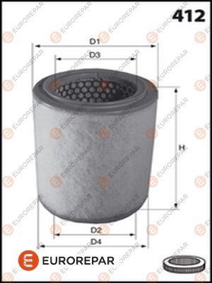 EUROREPAR 1616267180 - Gaisa filtrs www.autospares.lv