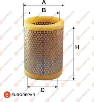 EUROREPAR 1612867180 - Gaisa filtrs www.autospares.lv