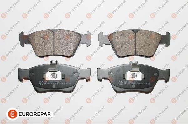 EUROREPAR 1617254580 - Bremžu uzliku kompl., Disku bremzes www.autospares.lv