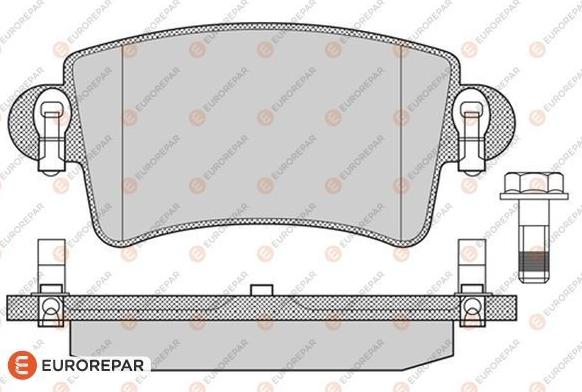 EUROREPAR 1617258980 - Bremžu uzliku kompl., Disku bremzes www.autospares.lv