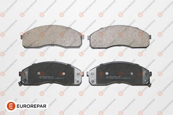 EUROREPAR 1617266880 - Bremžu uzliku kompl., Disku bremzes www.autospares.lv