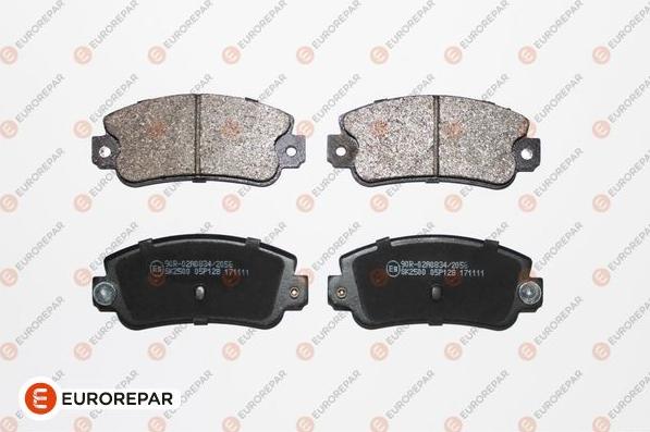 EUROREPAR 1617279180 - Bremžu uzliku kompl., Disku bremzes www.autospares.lv