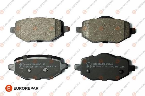 EUROREPAR 1689800380 - Brake Pad Set, disc brake www.autospares.lv