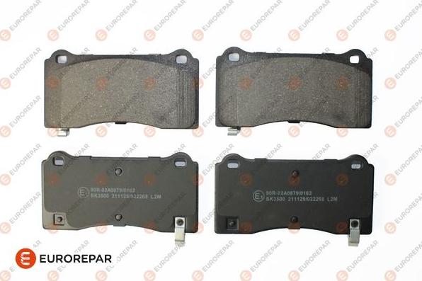 EUROREPAR 1689800780 - Bremžu uzliku kompl., Disku bremzes www.autospares.lv