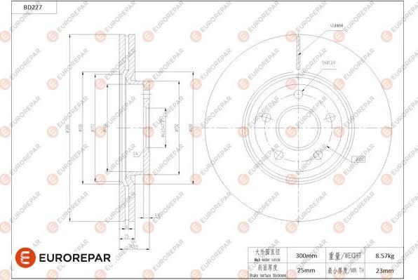 EUROREPAR 1684266980 - Bremžu diski autospares.lv