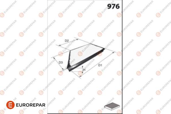 EUROREPAR 1686262680 - Filtrs, Salona telpas gaiss autospares.lv