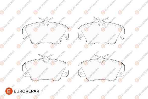 EUROREPAR 1686279680 - Brake Pad Set, disc brake www.autospares.lv