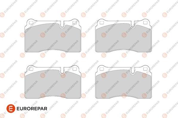 EUROREPAR 1686274080 - Bremžu uzliku kompl., Disku bremzes www.autospares.lv