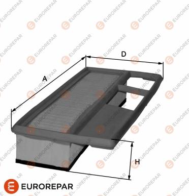 EUROREPAR 1680348680 - Воздушный фильтр, двигатель www.autospares.lv