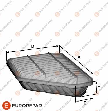 EUROREPAR 1680353280 - Gaisa filtrs www.autospares.lv