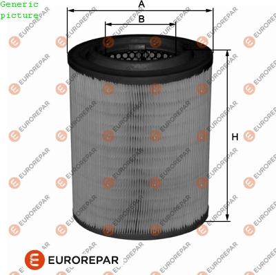 EUROREPAR 1680335580 - Gaisa filtrs www.autospares.lv