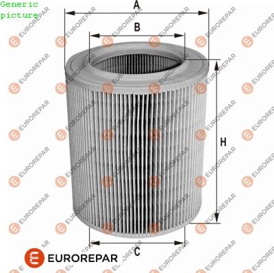 EUROREPAR 1680330480 - Air Filter, engine www.autospares.lv