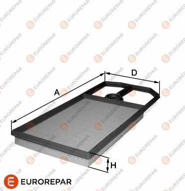 EUROREPAR 1680333480 - Gaisa filtrs www.autospares.lv