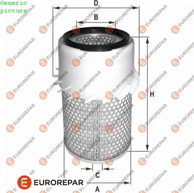 EUROREPAR 1680332580 - Gaisa filtrs www.autospares.lv