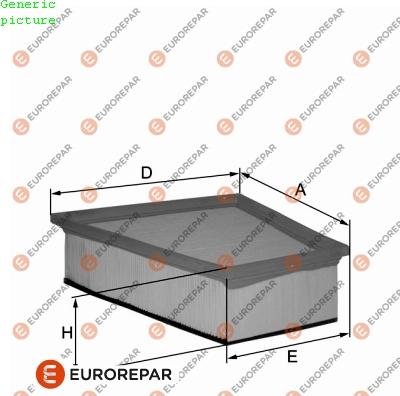 EUROREPAR 1680329680 - Gaisa filtrs www.autospares.lv