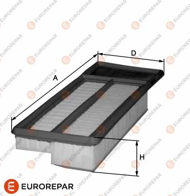 EUROREPAR 1680327980 - Air Filter, engine www.autospares.lv