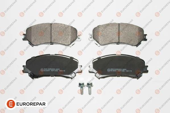 EUROREPAR 1681166480 - Bremžu uzliku kompl., Disku bremzes www.autospares.lv