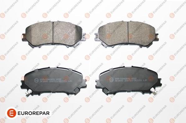 EUROREPAR 1681162580 - Bremžu uzliku kompl., Disku bremzes www.autospares.lv