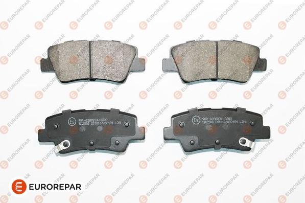 EUROREPAR 1681162180 - Bremžu uzliku kompl., Disku bremzes autospares.lv