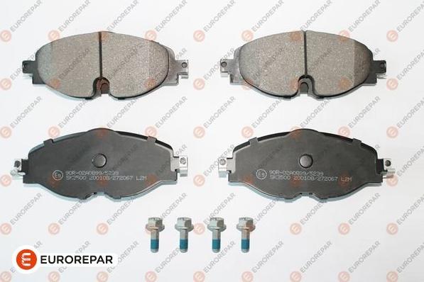 EUROREPAR 1681162380 - Bremžu uzliku kompl., Disku bremzes www.autospares.lv