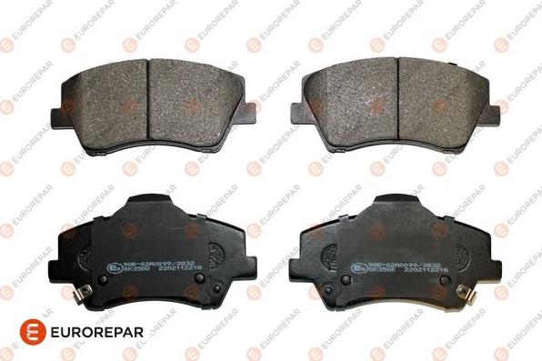 EUROREPAR 1681167580 - Bremžu uzliku kompl., Disku bremzes autospares.lv