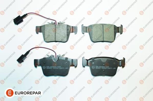 EUROREPAR 1681167280 - Bremžu uzliku kompl., Disku bremzes www.autospares.lv