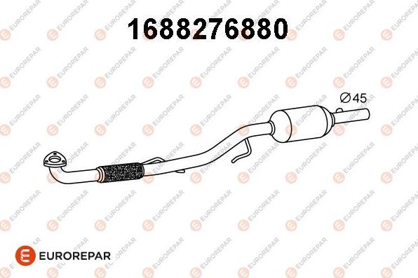 EUROREPAR 1688276880 - Katalizators autospares.lv