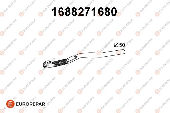 EUROREPAR 1688271680 - Izplūdes caurule www.autospares.lv