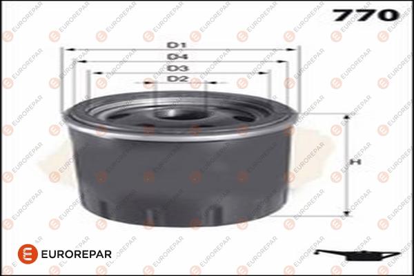 EUROREPAR 1682954080 - Масляный фильтр www.autospares.lv