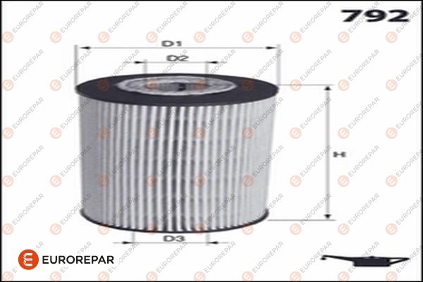 EUROREPAR 1682954180 - Eļļas filtrs autospares.lv