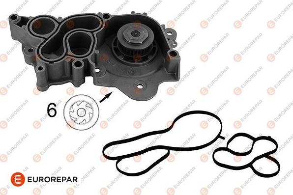 EUROREPAR 1682098780 - Водяной насос www.autospares.lv