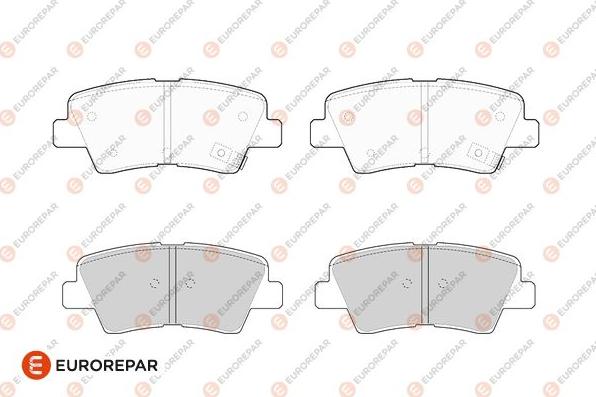 EUROREPAR 1682314380 - Brake Pad Set, disc brake www.autospares.lv