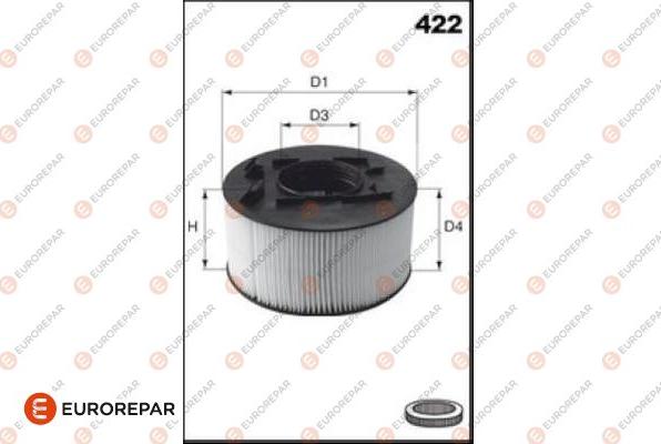 EUROREPAR 1682255580 - Gaisa filtrs www.autospares.lv