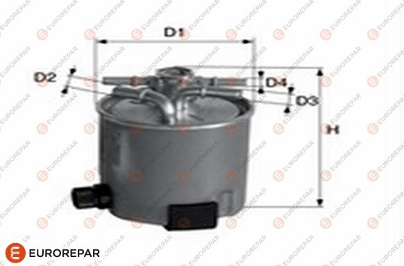 EUROREPAR 1682252880 - Degvielas filtrs www.autospares.lv