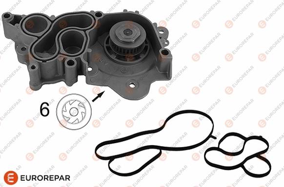 EUROREPAR 1682238480 - Водяной насос www.autospares.lv