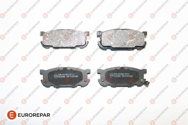 EUROREPAR 1639369980 - Bremžu uzliku kompl., Disku bremzes www.autospares.lv